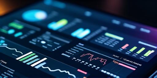 Dashboard with performance metrics and graphs.
